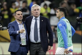 Ancelotti garantiu primeira vitória na seleção brasileira