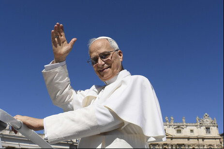 Papa Leão XIV durante audiência geral no Vaticano
