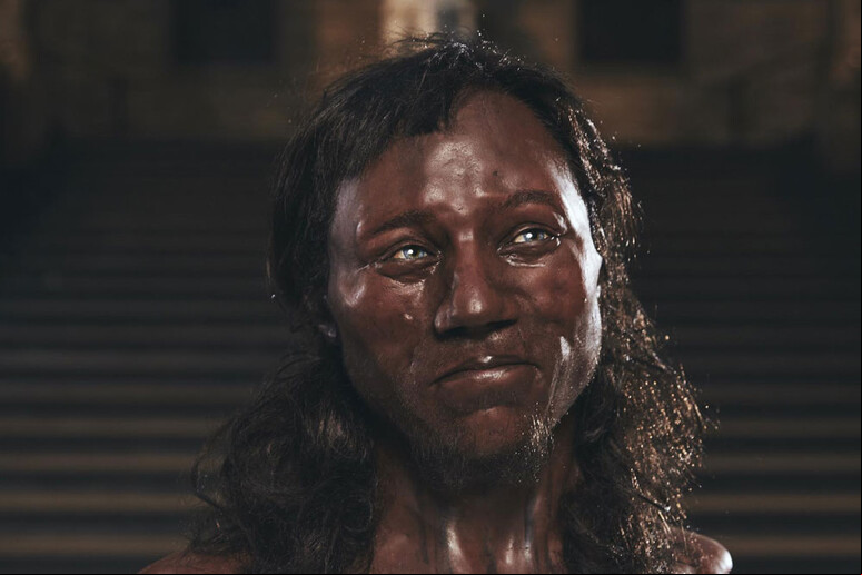 Reconstrução do  'homem de Cheddar ', que viveu no Reino Unido 10 mil anos atrás - TODOS OS DIREITOS RESERVADOS