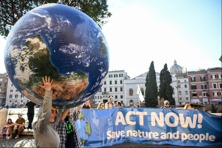 Ativistas protestam para salvar a natureza - TODOS OS DIREITOS RESERVADOS