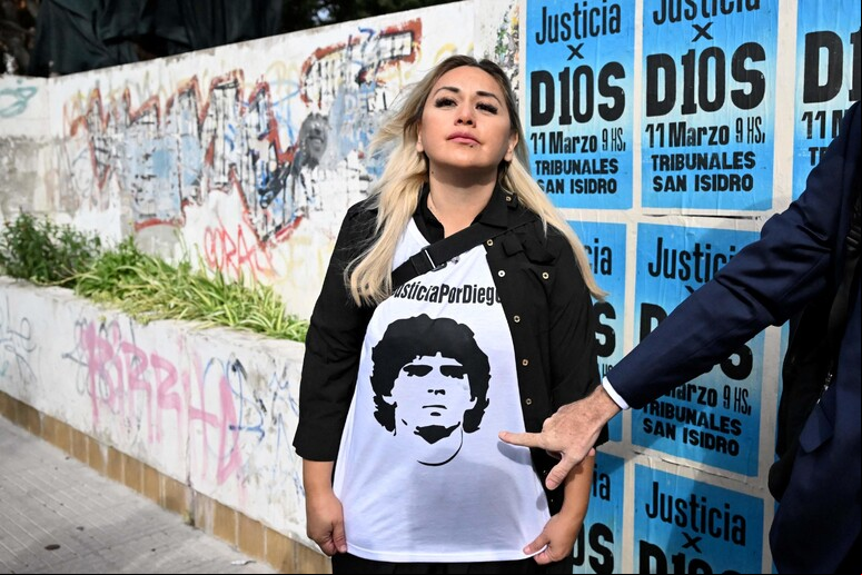 Verónica Ojeda se relacionou com Maradona de 2005 a 2014 © ANSA/AFP