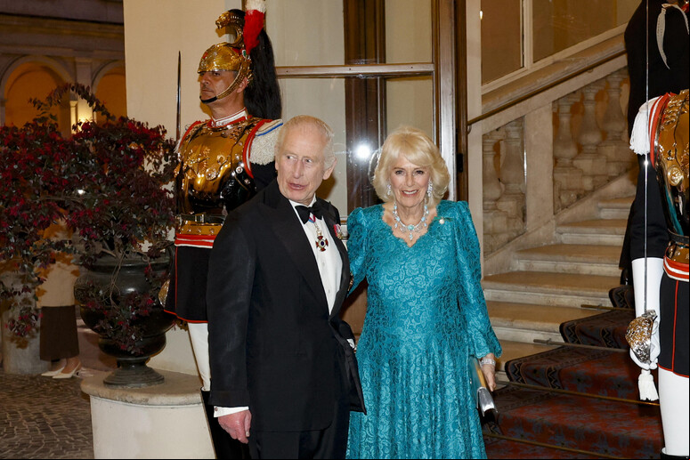 Charles III e Camilla participaram de um jantar com o presidente da Itália, Sergio Mattarella - TODOS OS DIREITOS RESERVADOS