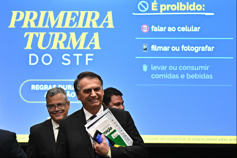Bolsonaro prestou depoimento no STF por trama golpista © ANSA/EPA