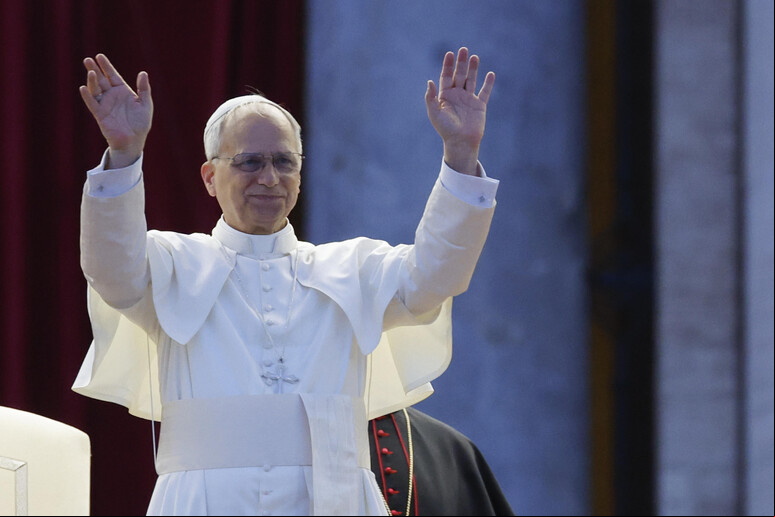 Leão XIV durante vigília pela paz no Vaticano - TODOS OS DIREITOS RESERVADOS